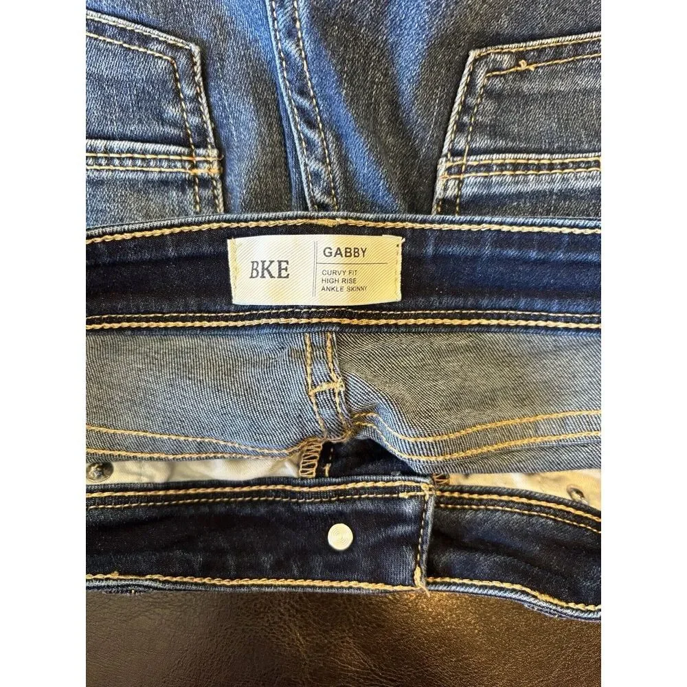 BKE Women's Jeans‎ Sz 27 Gabby Curvy High Rise Denim Distressed